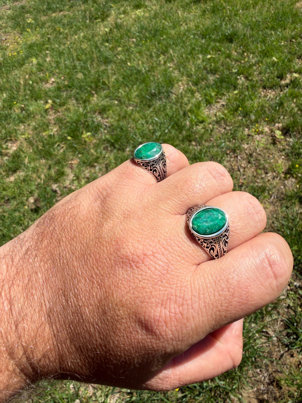 Columbian King Ring | 925 Silver Oxidized