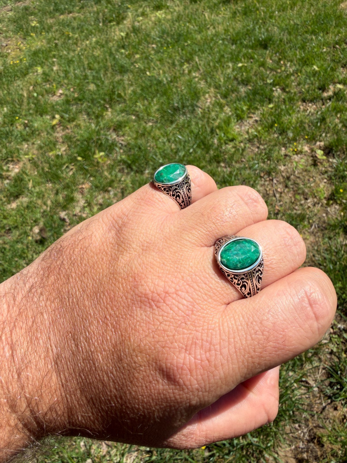 Columbian King Ring | 925 Silver Oxidized