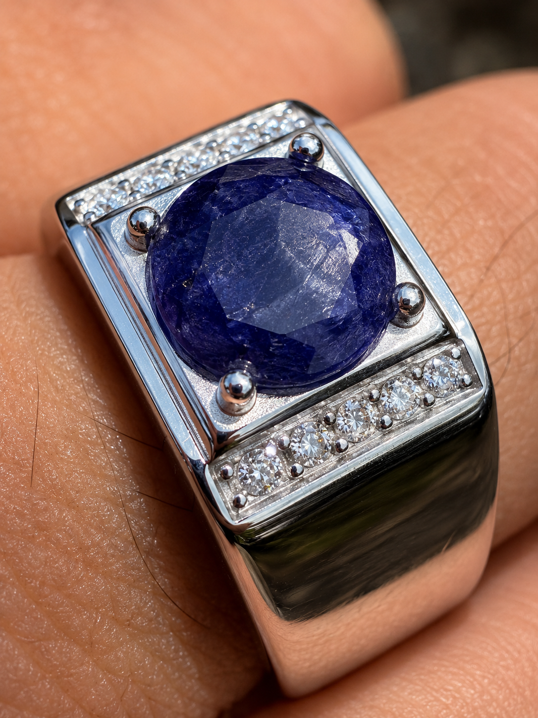 Moissanite Monarch Ring | 925 Silver