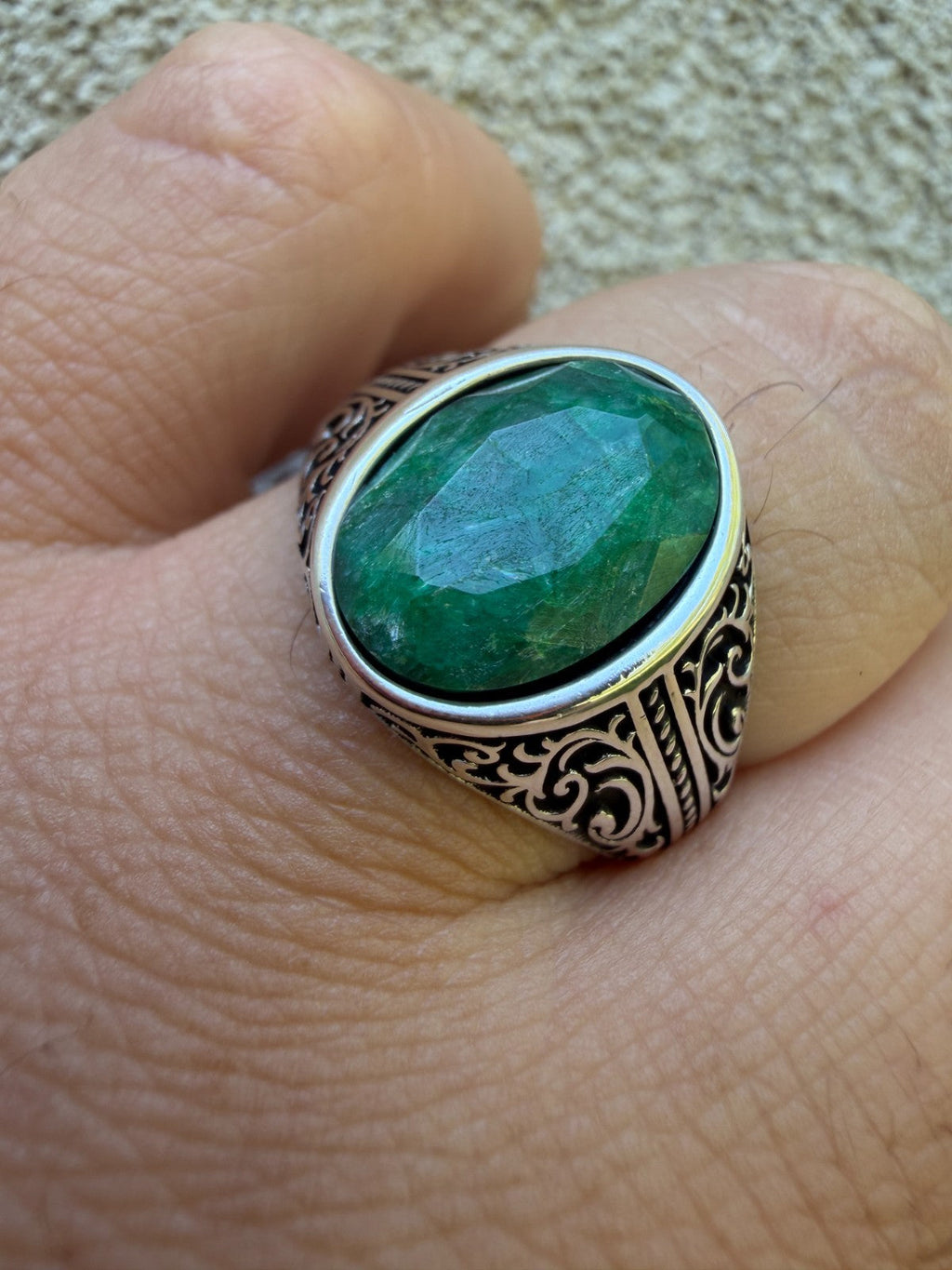 Columbian King Ring | 925 Silver Oxidized
