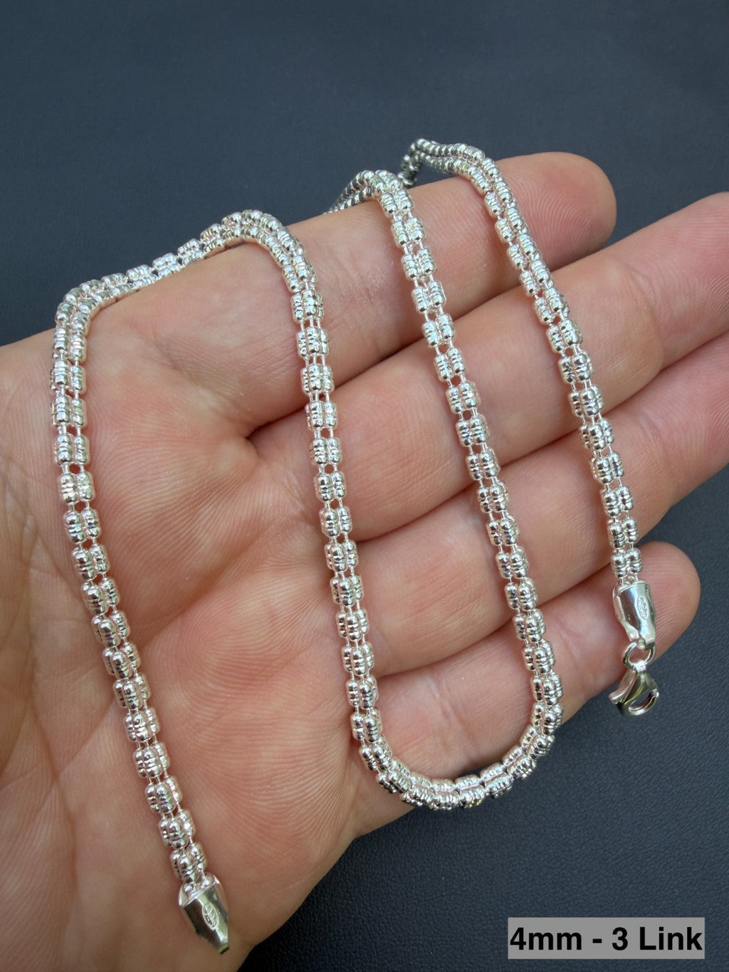Ice Link Chain Necklace | 925 Sterling Silver