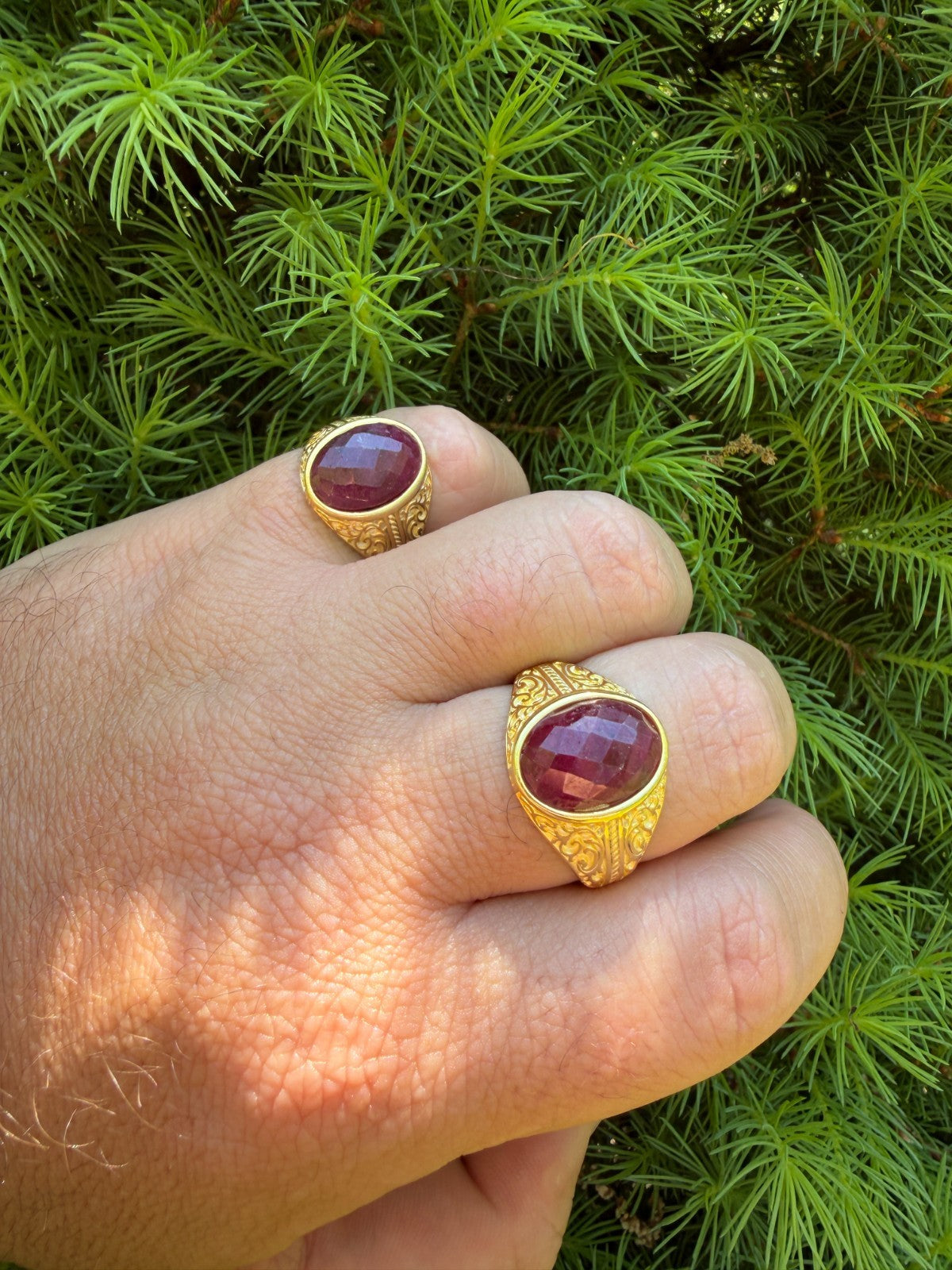 Columbian King Ring | 14k Gold Vermeil 925 Silver