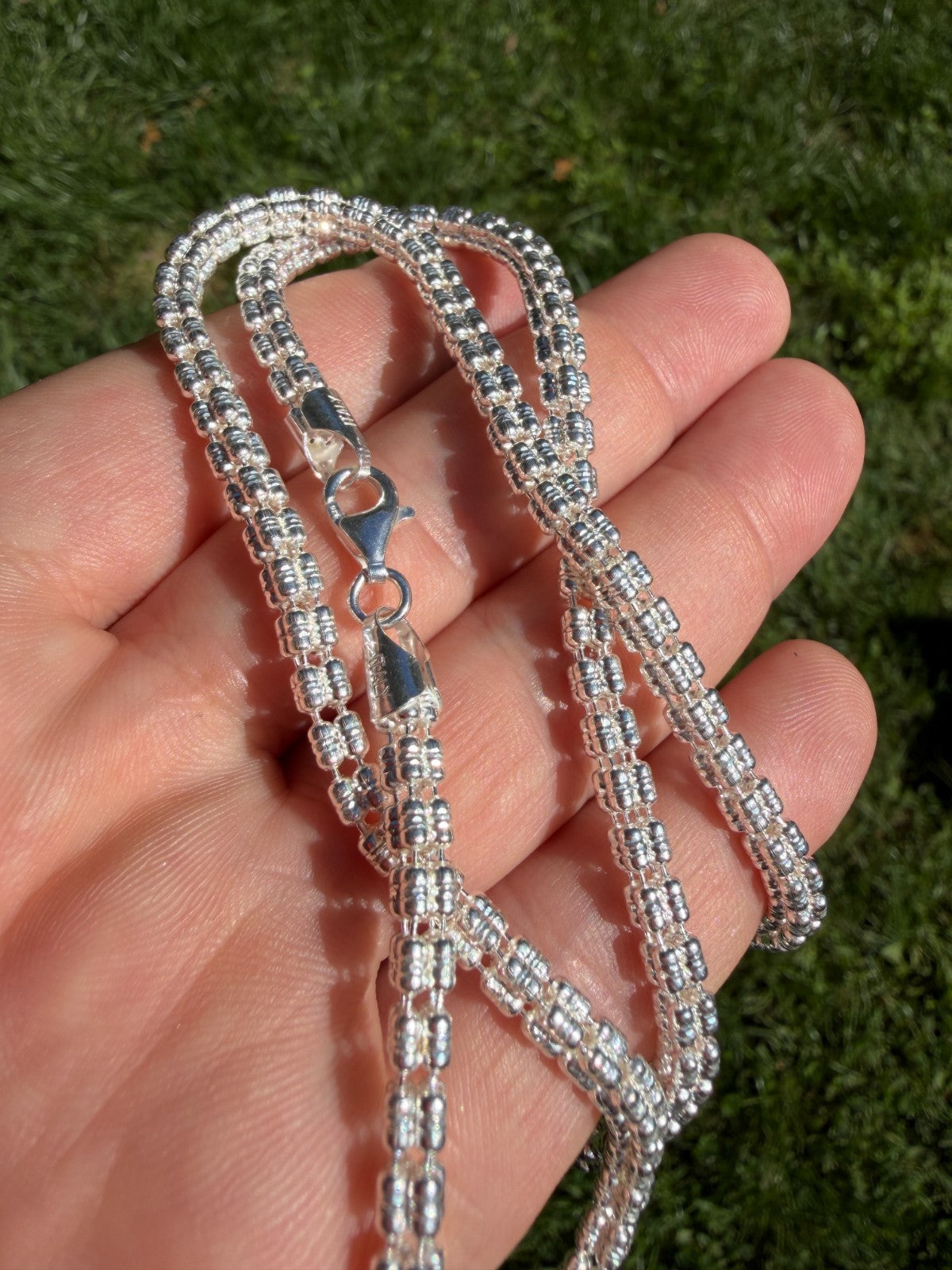 Ice Link Chain Necklace | 925 Sterling Silver