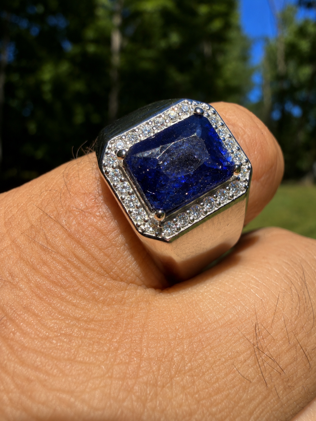 Moissanite Cardinal Crown Ring | 925 Silver