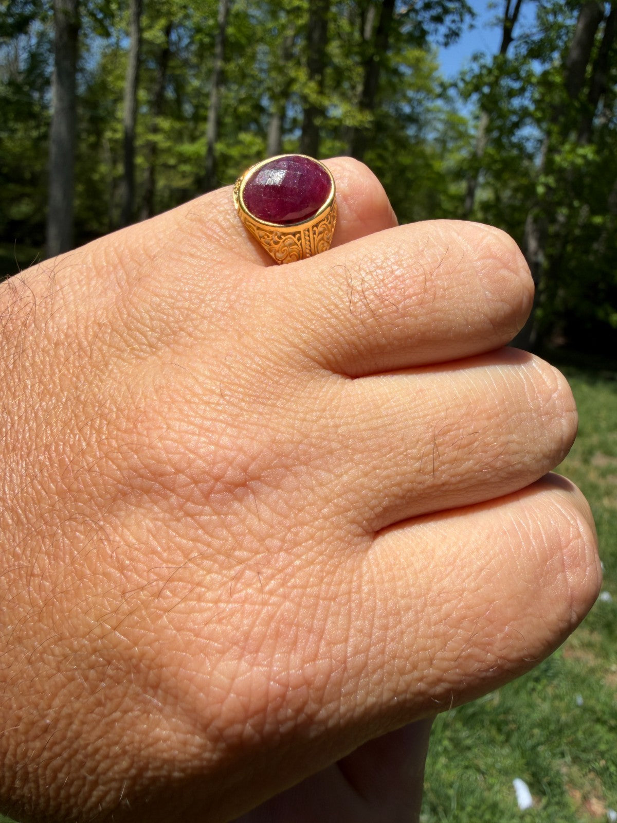 Columbian King Ring | 14k Gold Vermeil 925 Silver