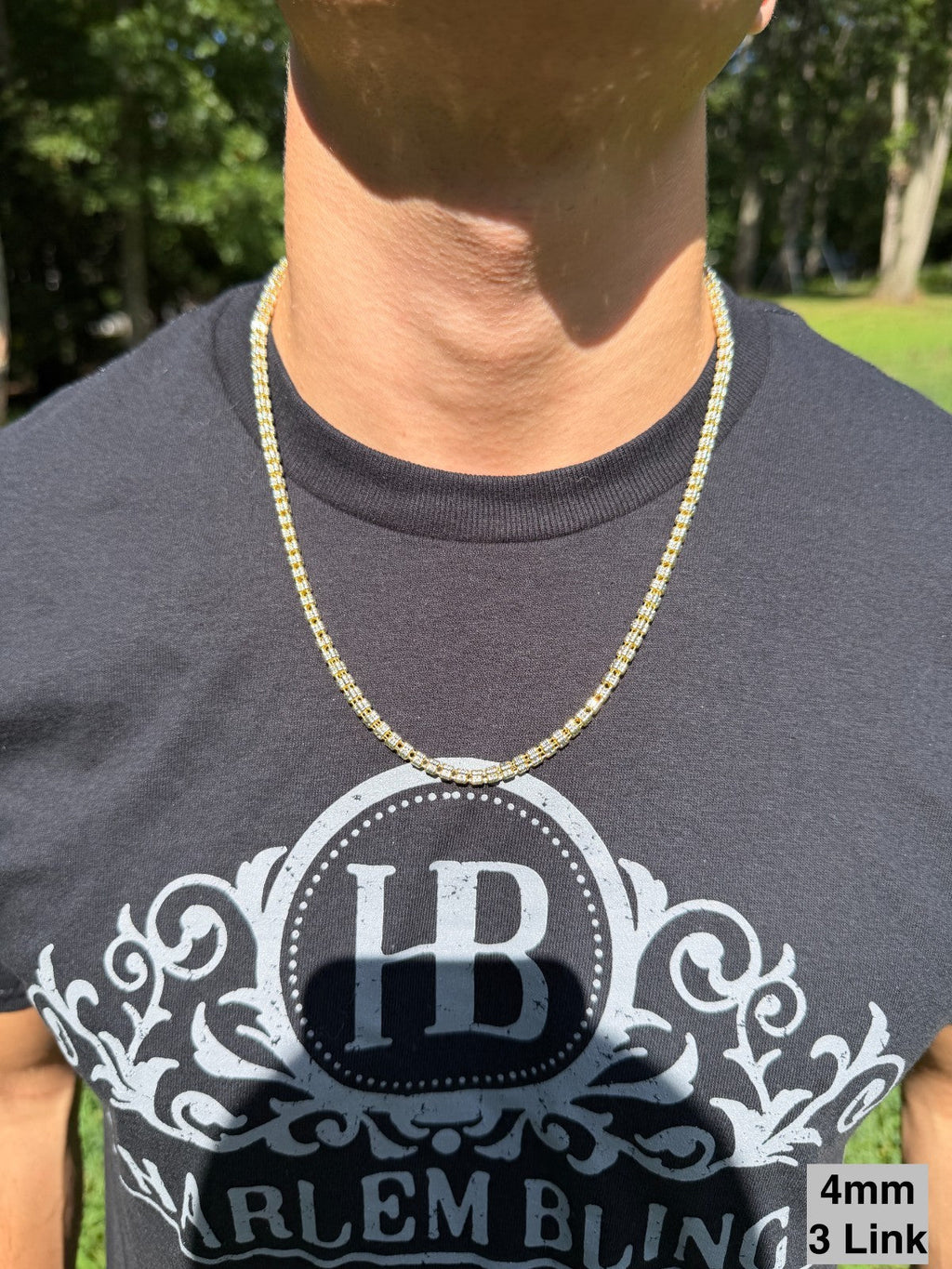 Ice Link Chain Necklace | 14k Gold Vermeil 925 Sterling Silver