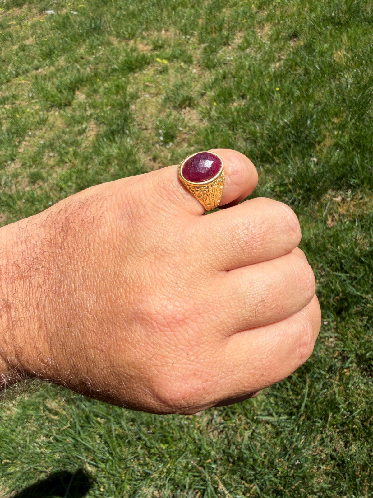 Columbian King Ring | 14k Gold Vermeil 925 Silver