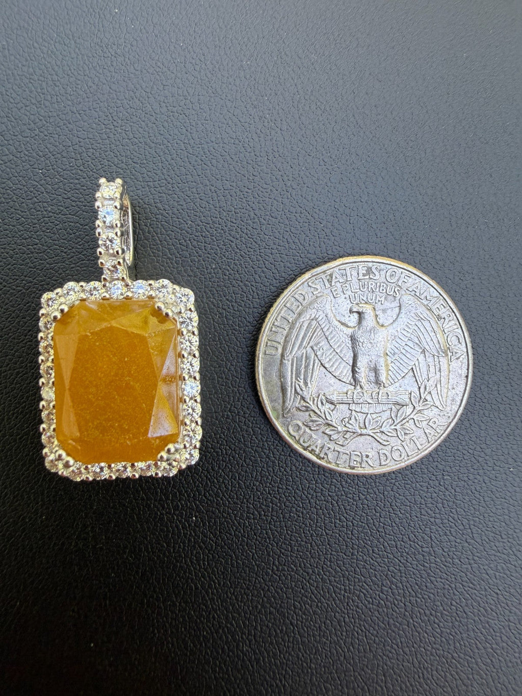 Moissanite Royalty Honey Pendant | 925 Silver