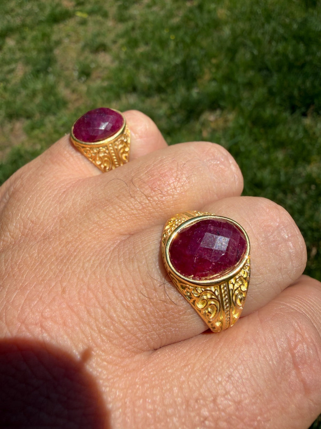 Columbian King Ring | 14k Gold Vermeil 925 Silver