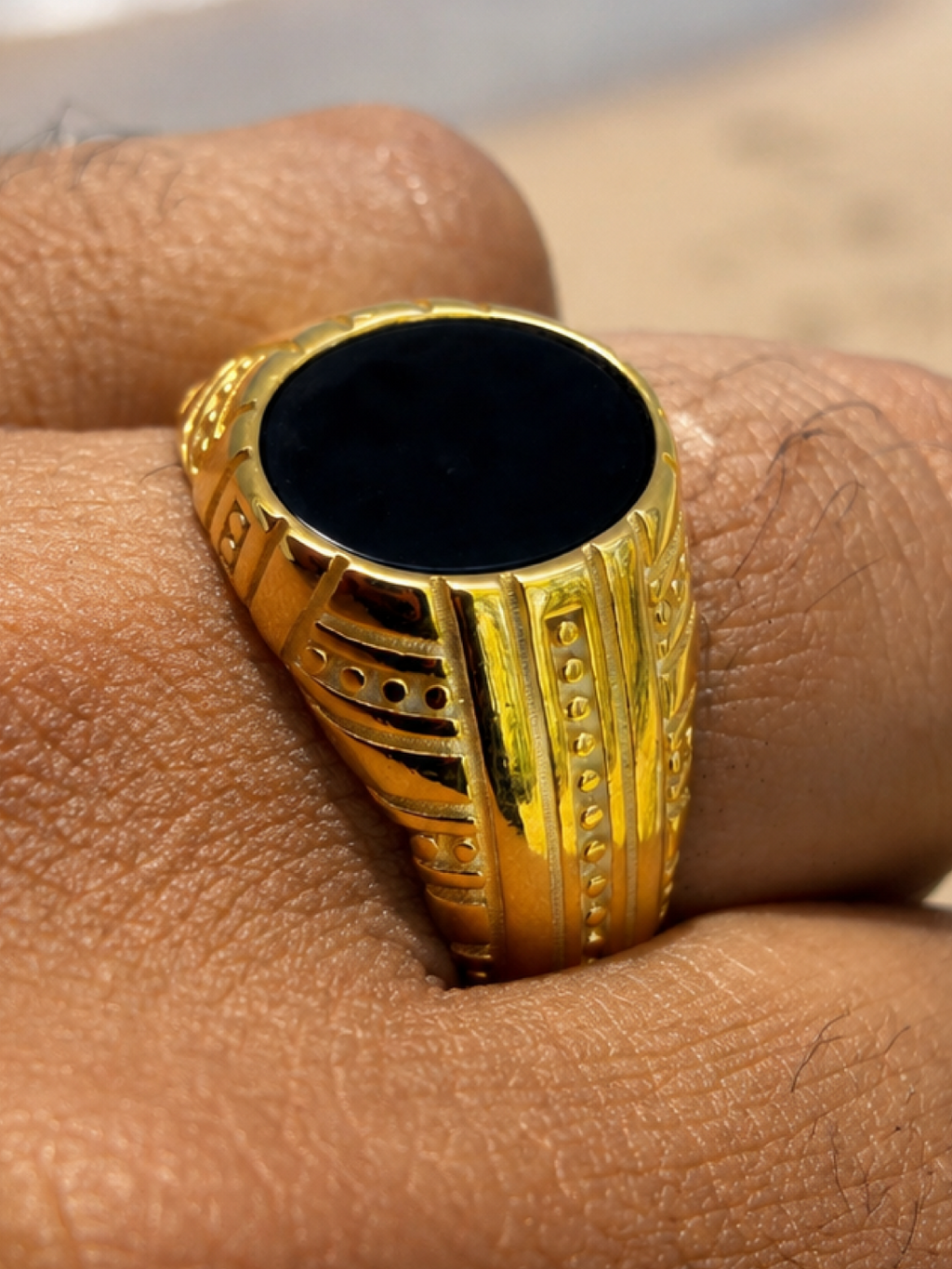 Navajo Tribe Ring | 14k Gold Vermeil 925 Silver