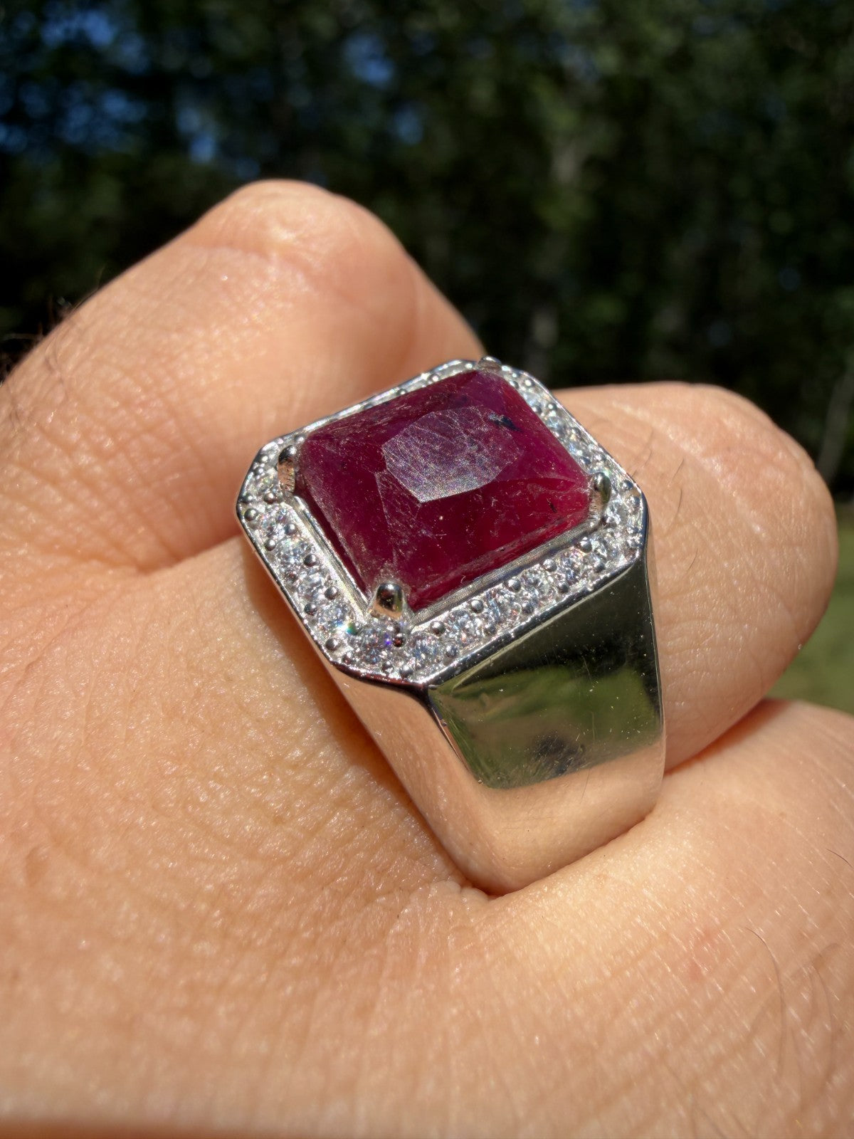 Moissanite Cardinal Crown Ring | 925 Silver