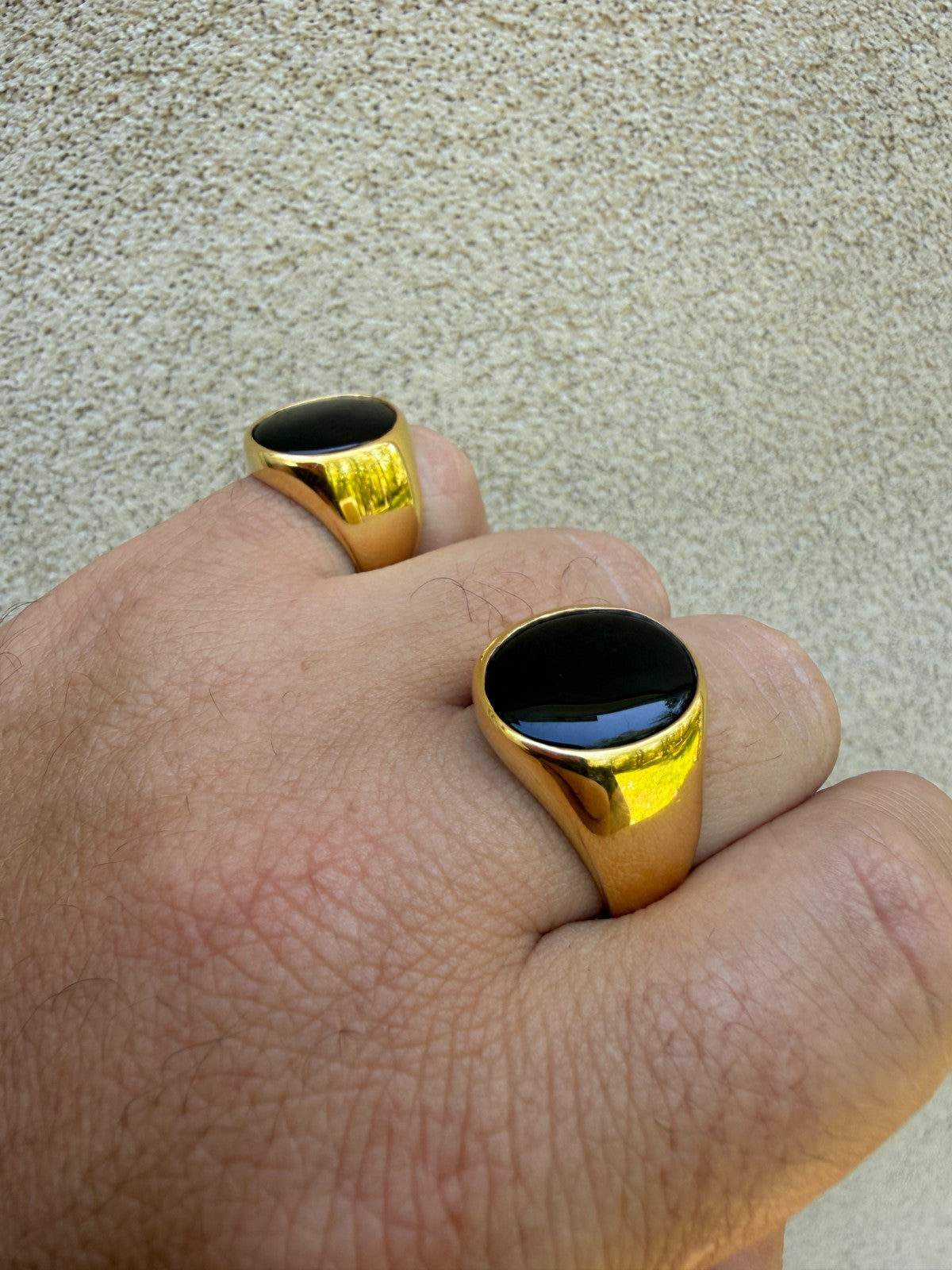 Shadow Boss Ring | 14k Gold Vermeil 925 Silver