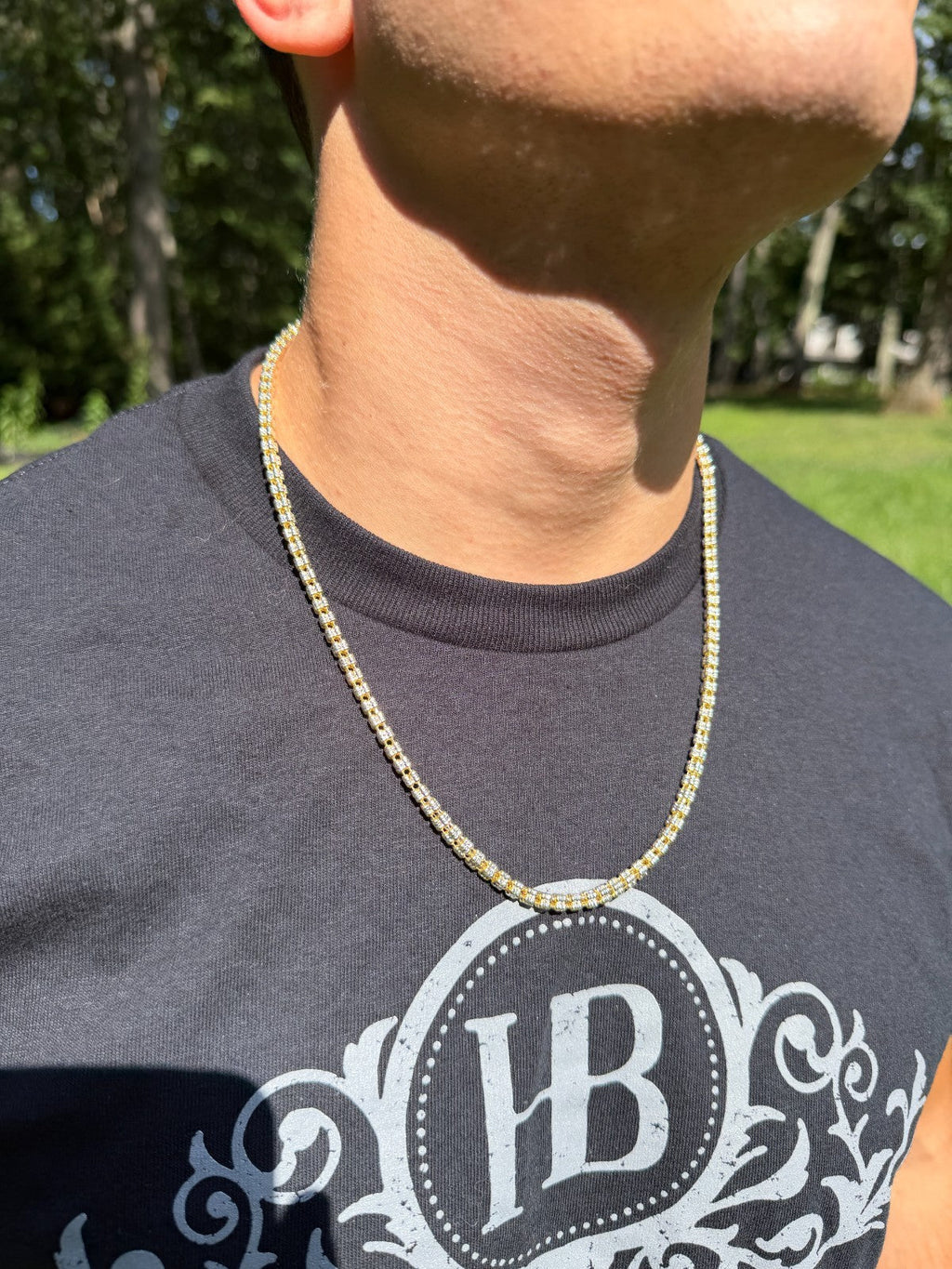 Ice Link Chain Necklace | 14k Gold Vermeil 925 Sterling Silver