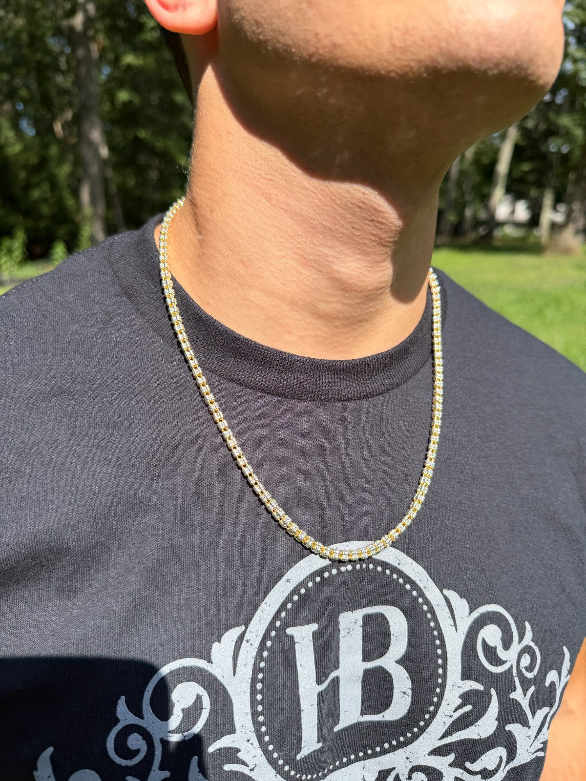 Ice Link Chain Necklace | 14k Gold Vermeil 925 Sterling Silver