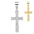 Viking Warrior Celtic Cross Pendant | 14k Gold Vermeil 925 Silver