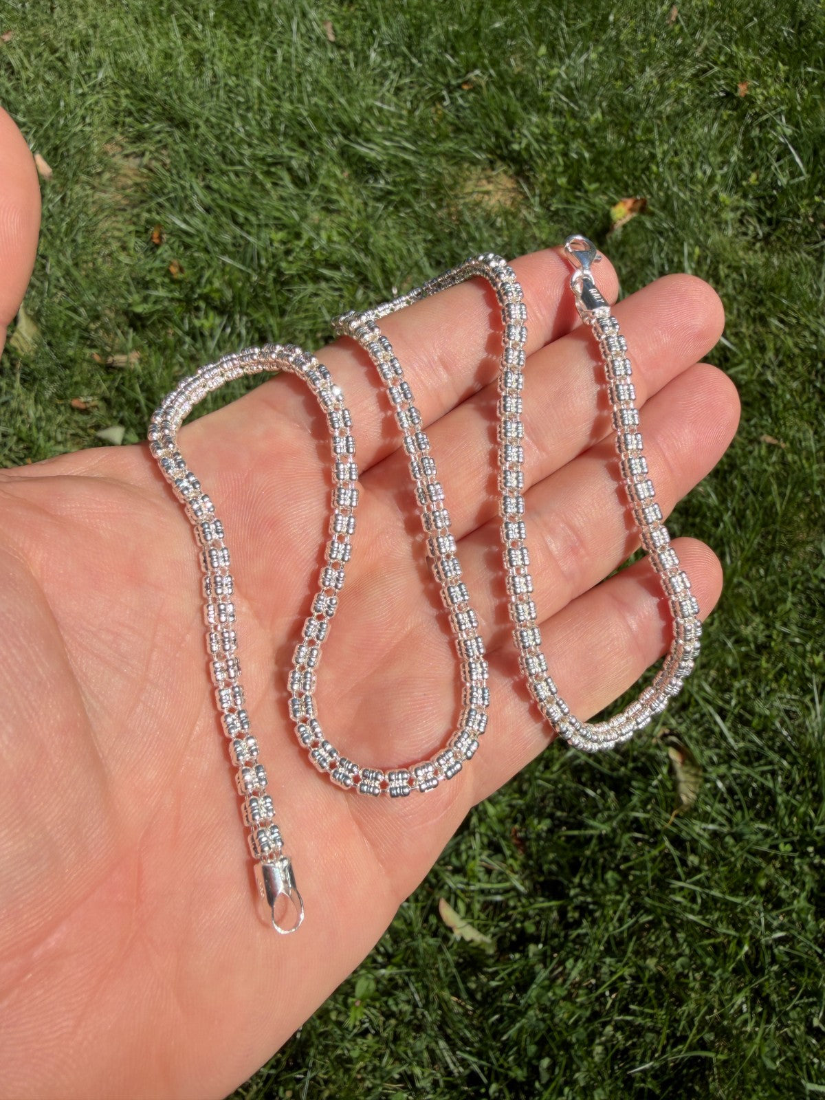Ice Link Chain Necklace | 925 Sterling Silver