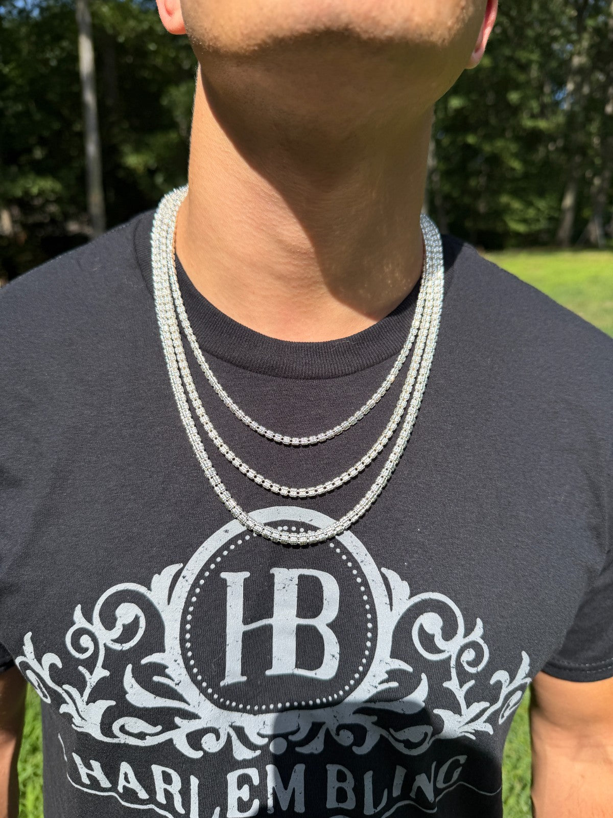 Ice Link Chain Necklace | 925 Sterling Silver