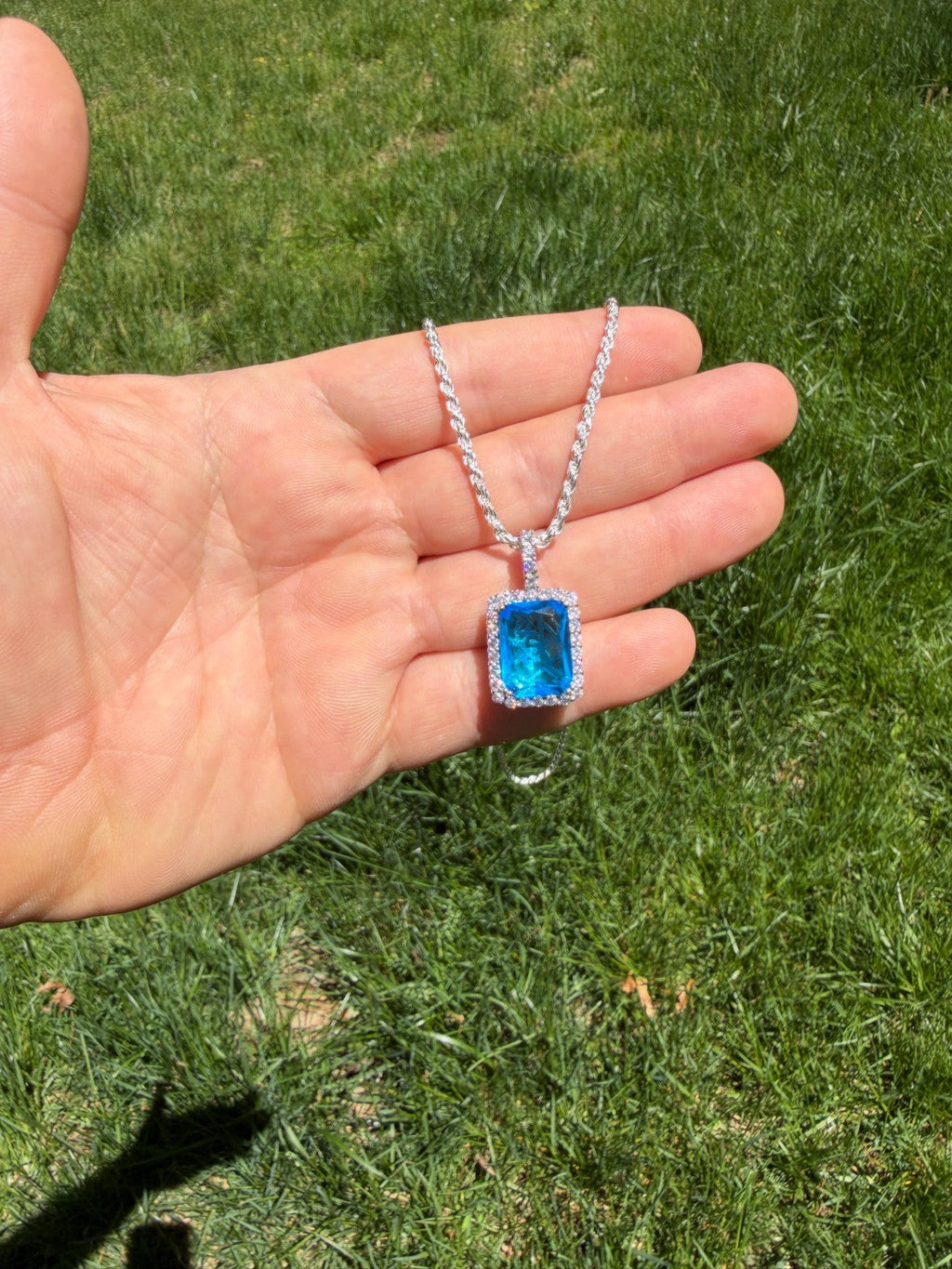 Moissanite Royalty Ocean Freeze Pendant | 925 Silver