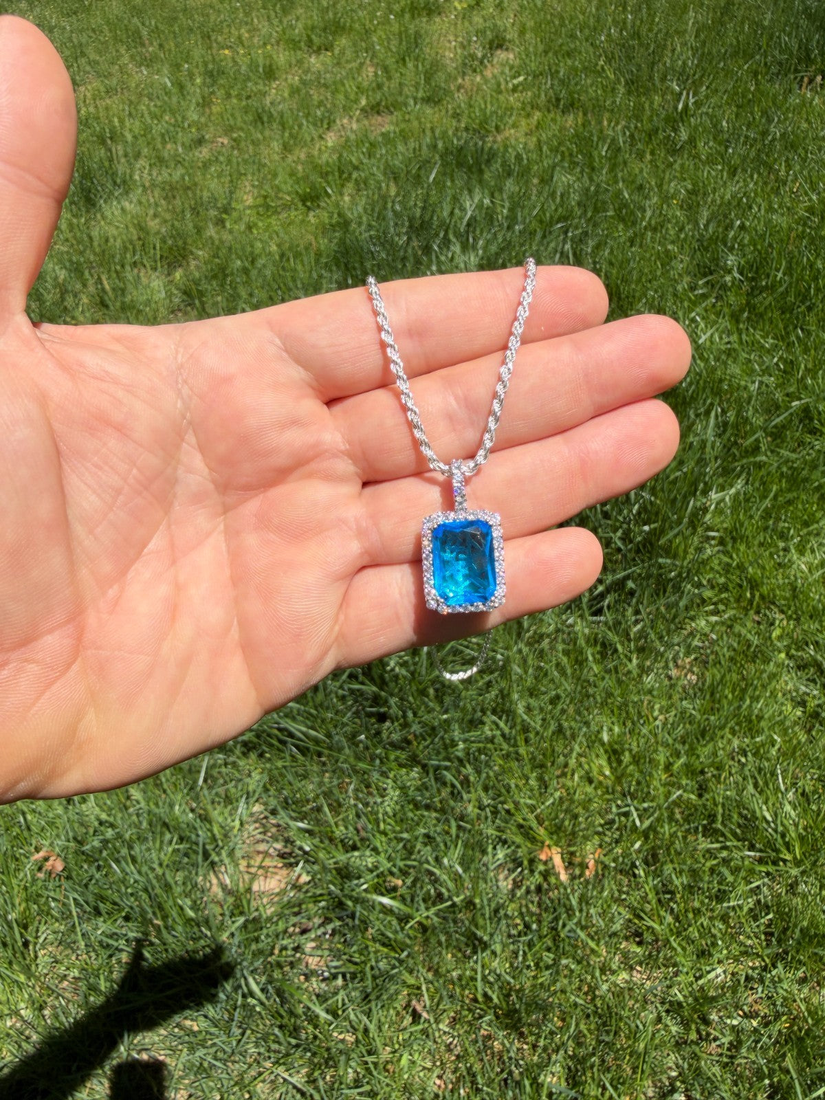 Moissanite Royalty Ocean Freeze Pendant | 925 Silver