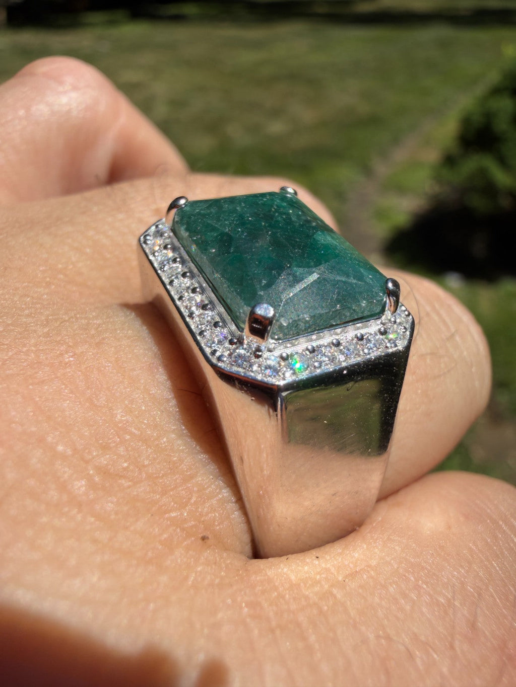 Moissanite Fortress Ring | 925 Silver