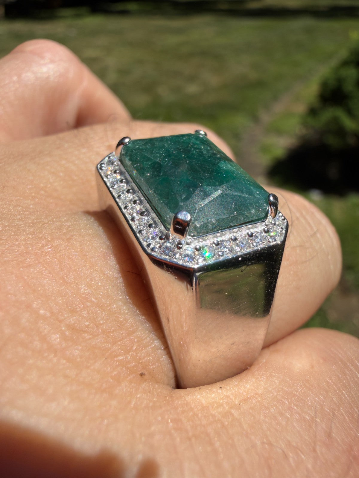 Moissanite Fortress Ring | 925 Silver