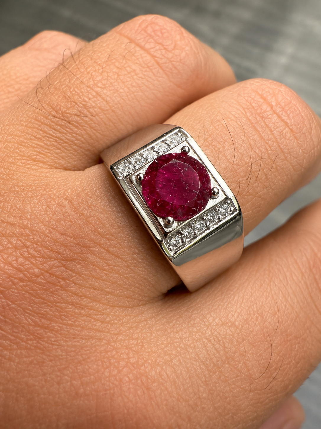 Moissanite Monarch Ring | 925 Silver