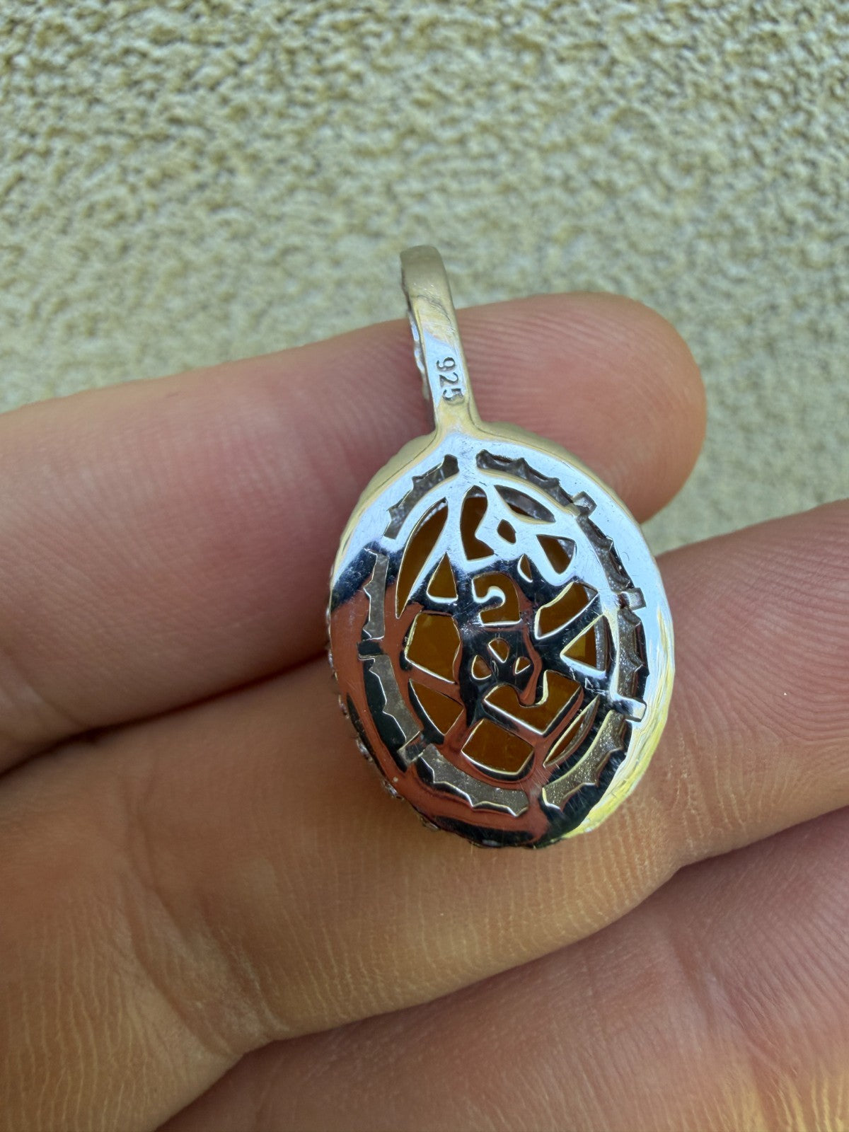 Moissanite Royalty Honey Pendant | 925 Silver