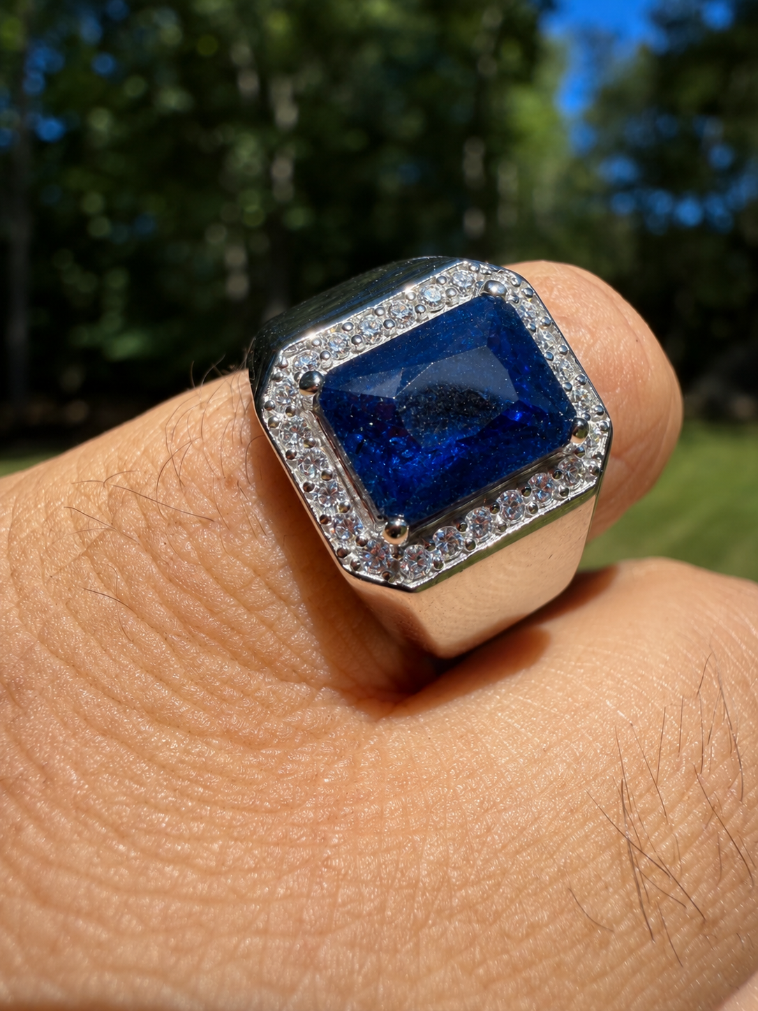 Moissanite Cardinal Crown Ring | 925 Silver
