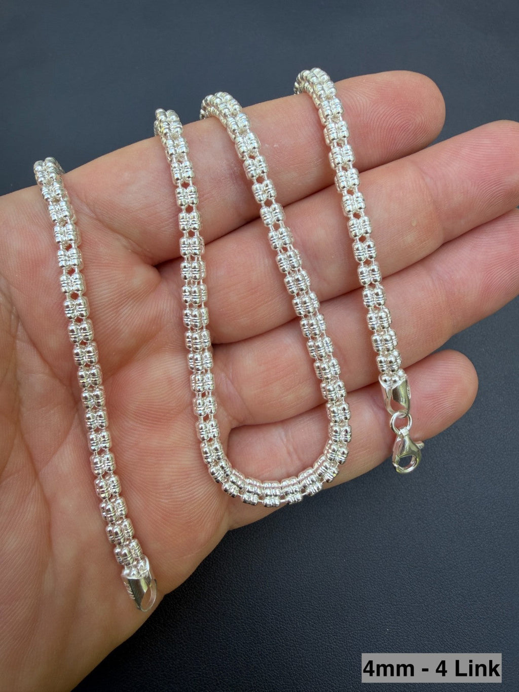 Ice Link Chain Necklace | 925 Sterling Silver