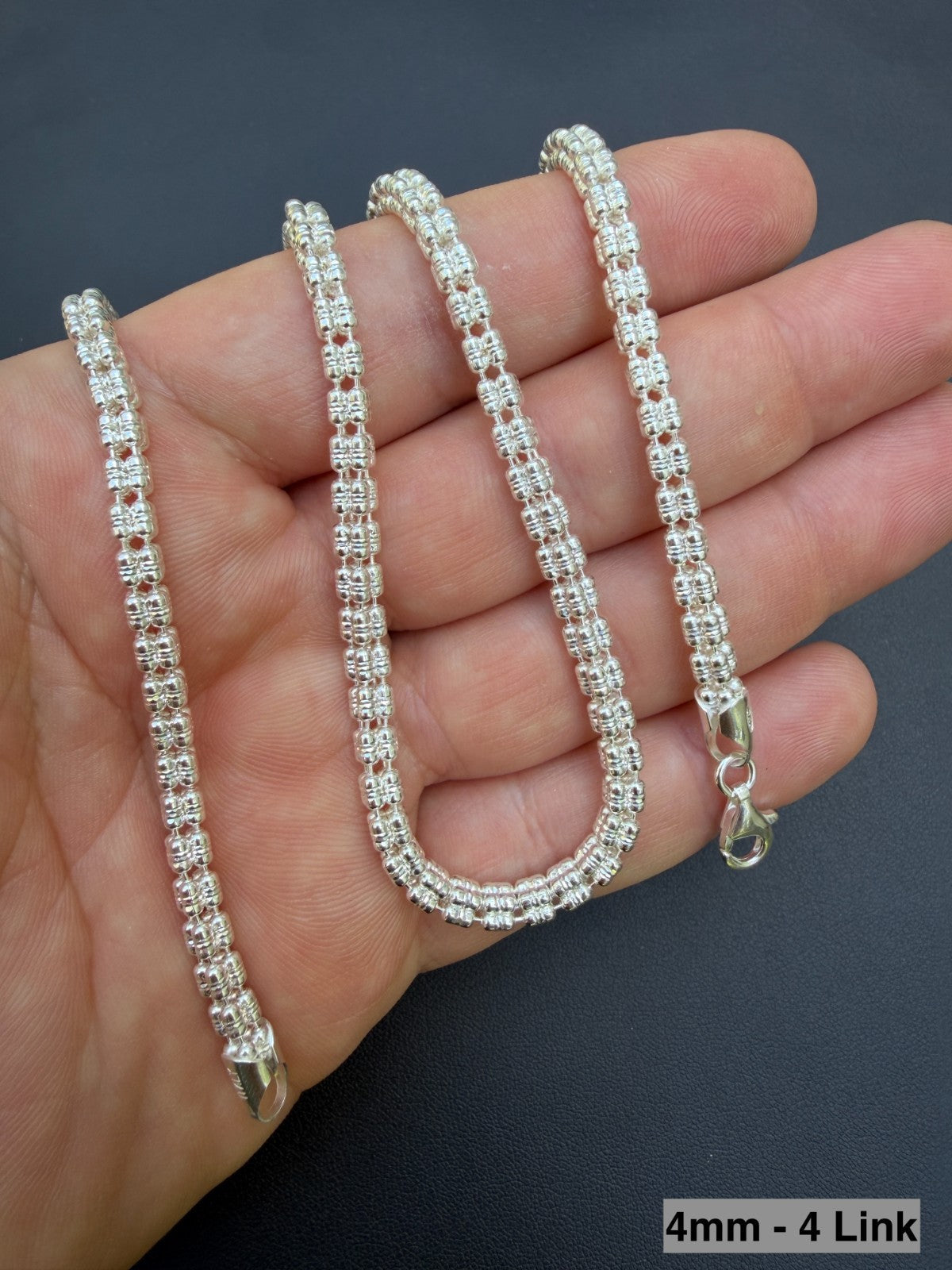 Ice Link Chain Necklace | 925 Sterling Silver