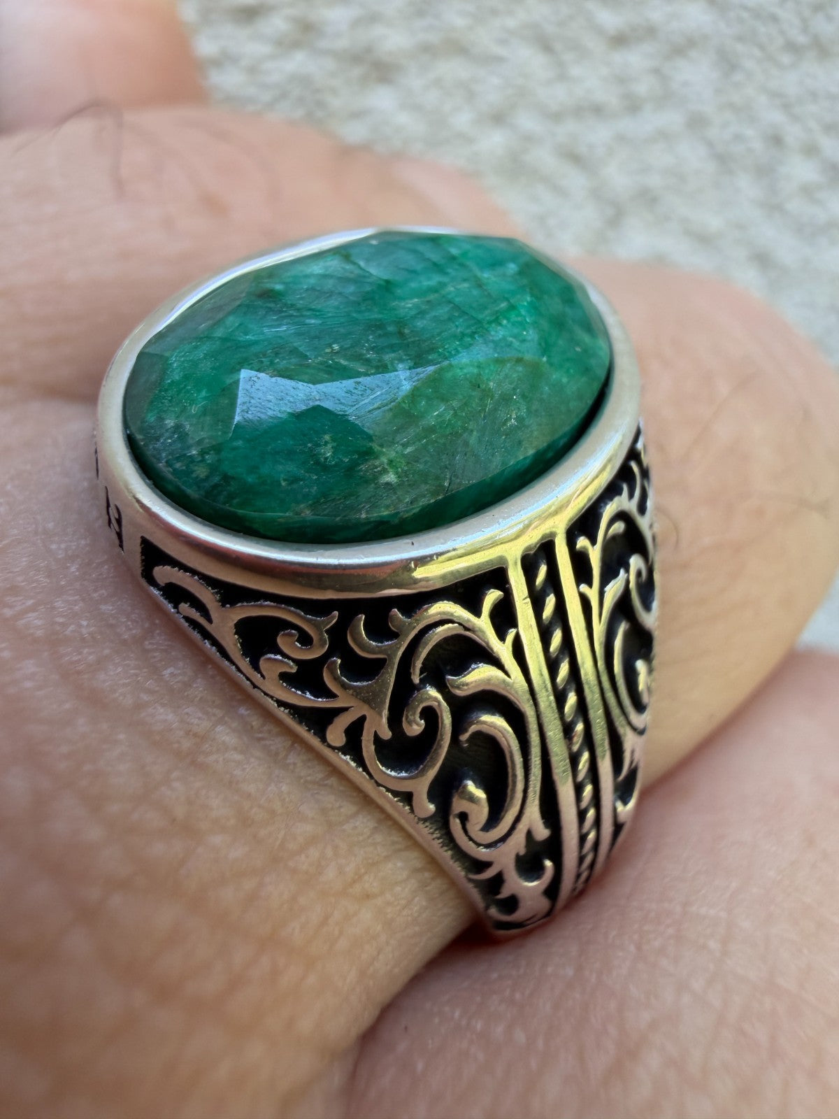 Columbian King Ring | 925 Silver Oxidized