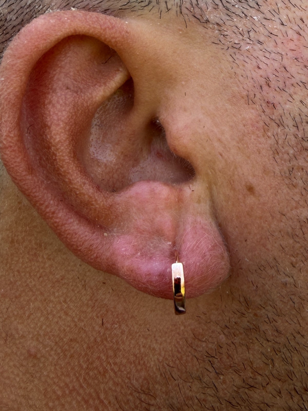 Plain Small Huggie Hoop Earrings | 14k Rose Gold Vermeil 925 Silver