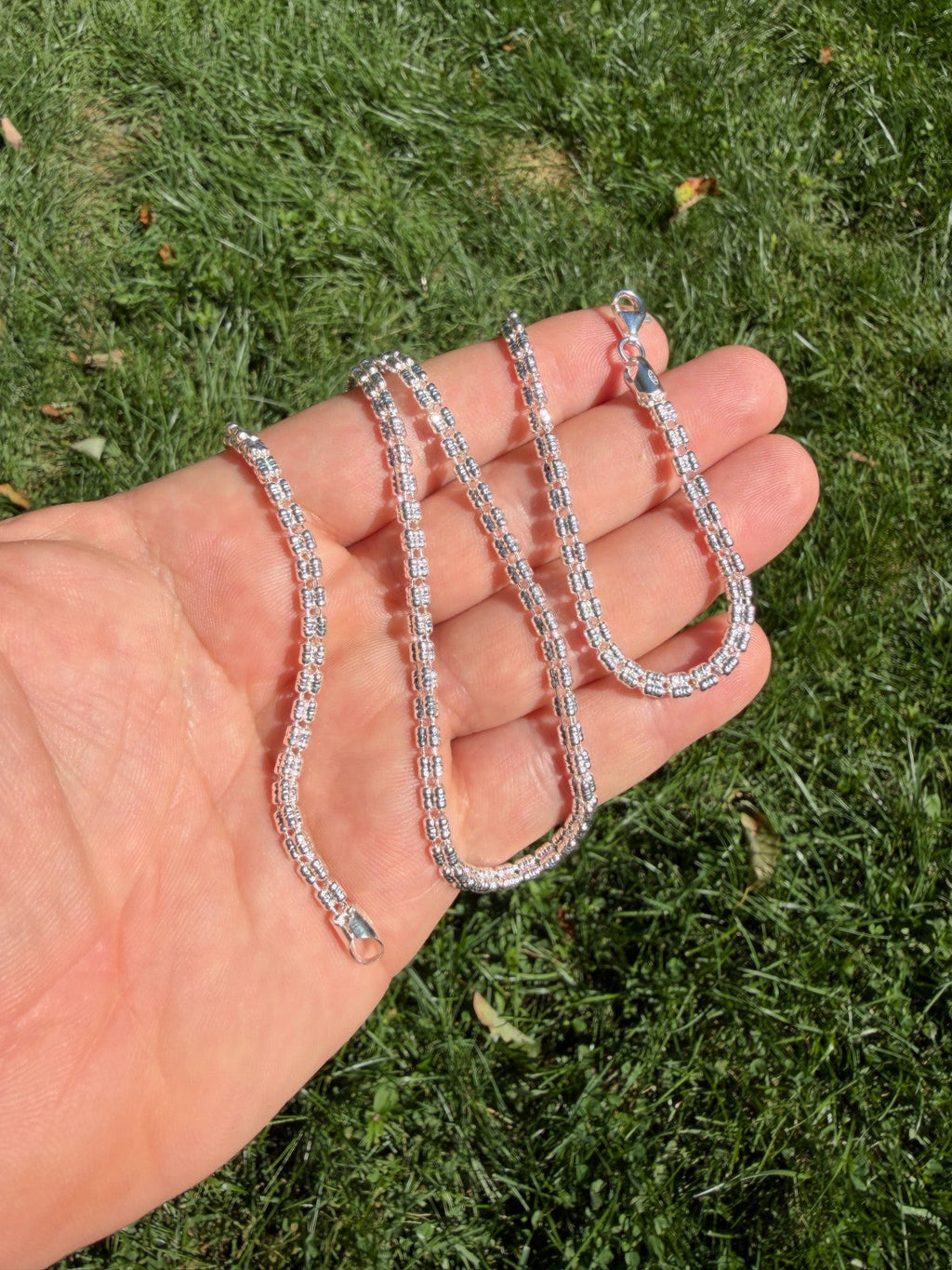 Ice Link Chain Necklace | 925 Sterling Silver