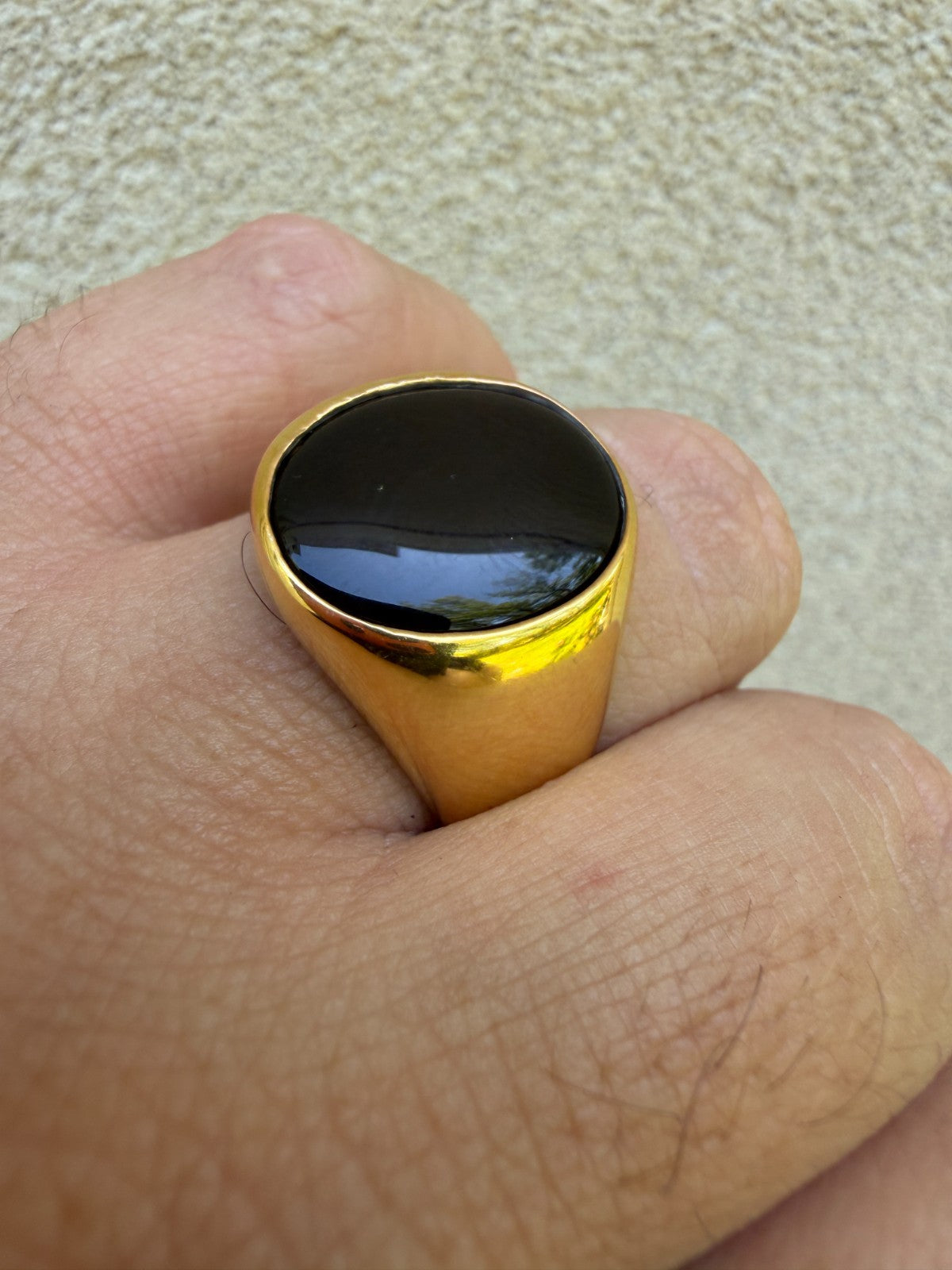 Shadow Boss Ring | 14k Gold Vermeil 925 Silver