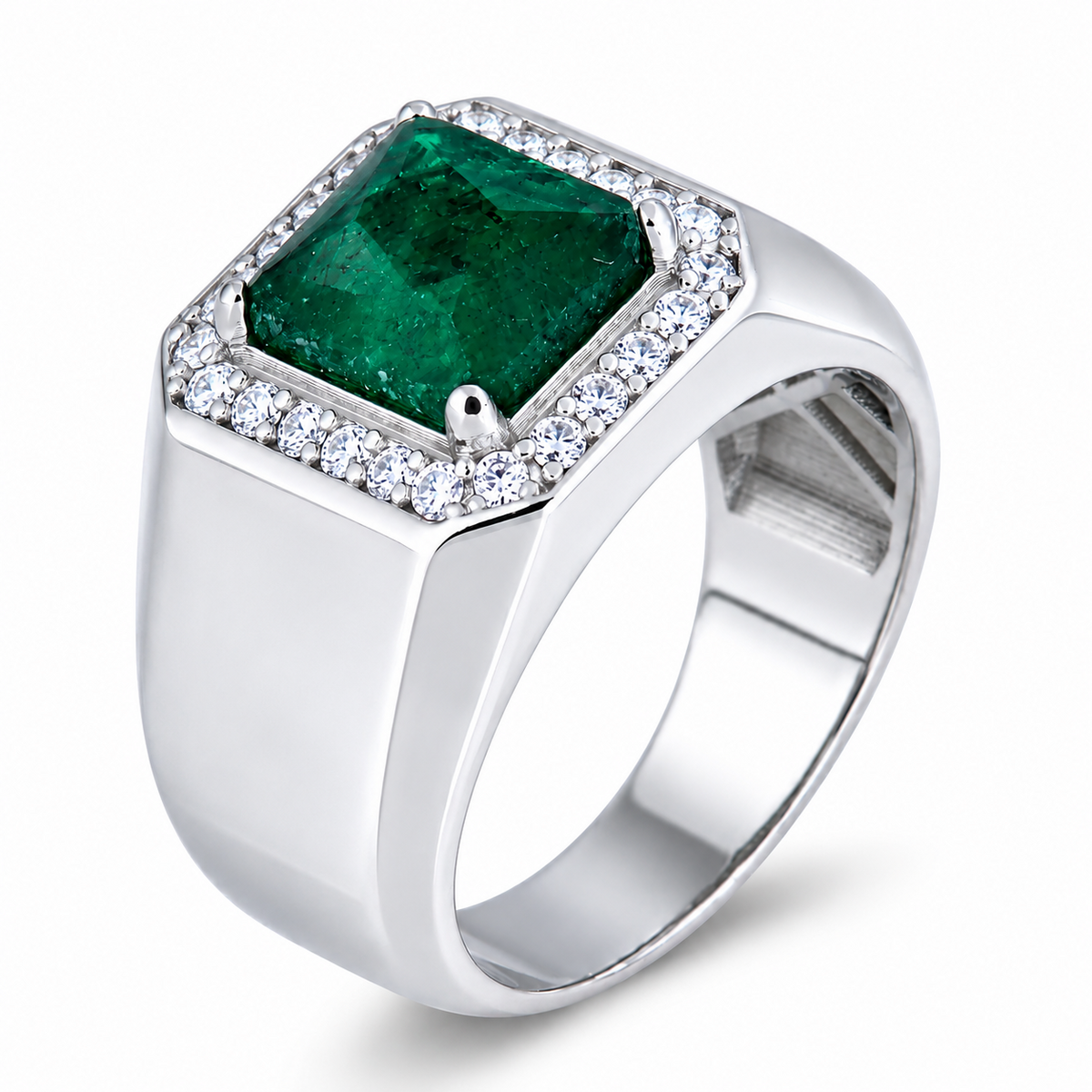 Moissanite Cardinal Crown Ring | 925 Silver