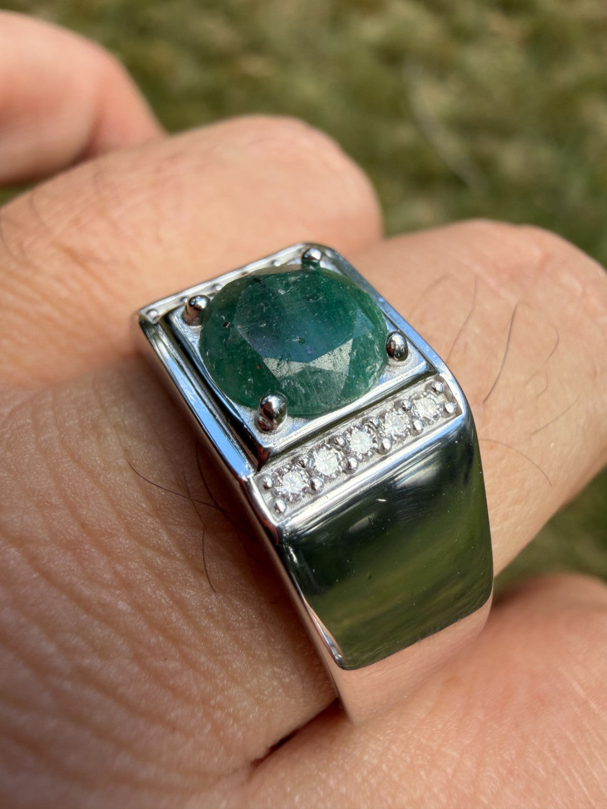Moissanite Monarch Ring | 925 Silver