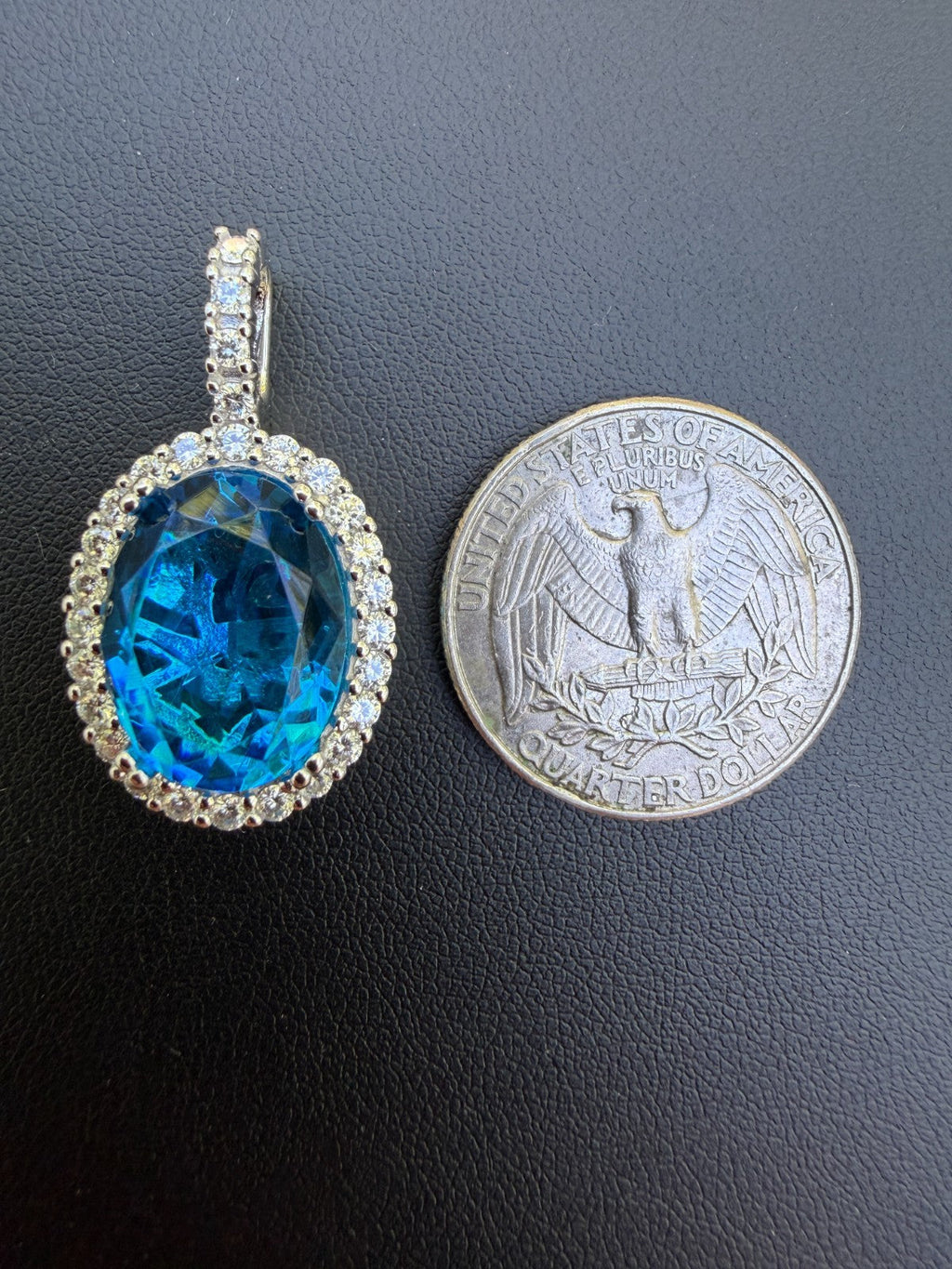 Moissanite Royalty Ocean Freeze Pendant | 925 Silver