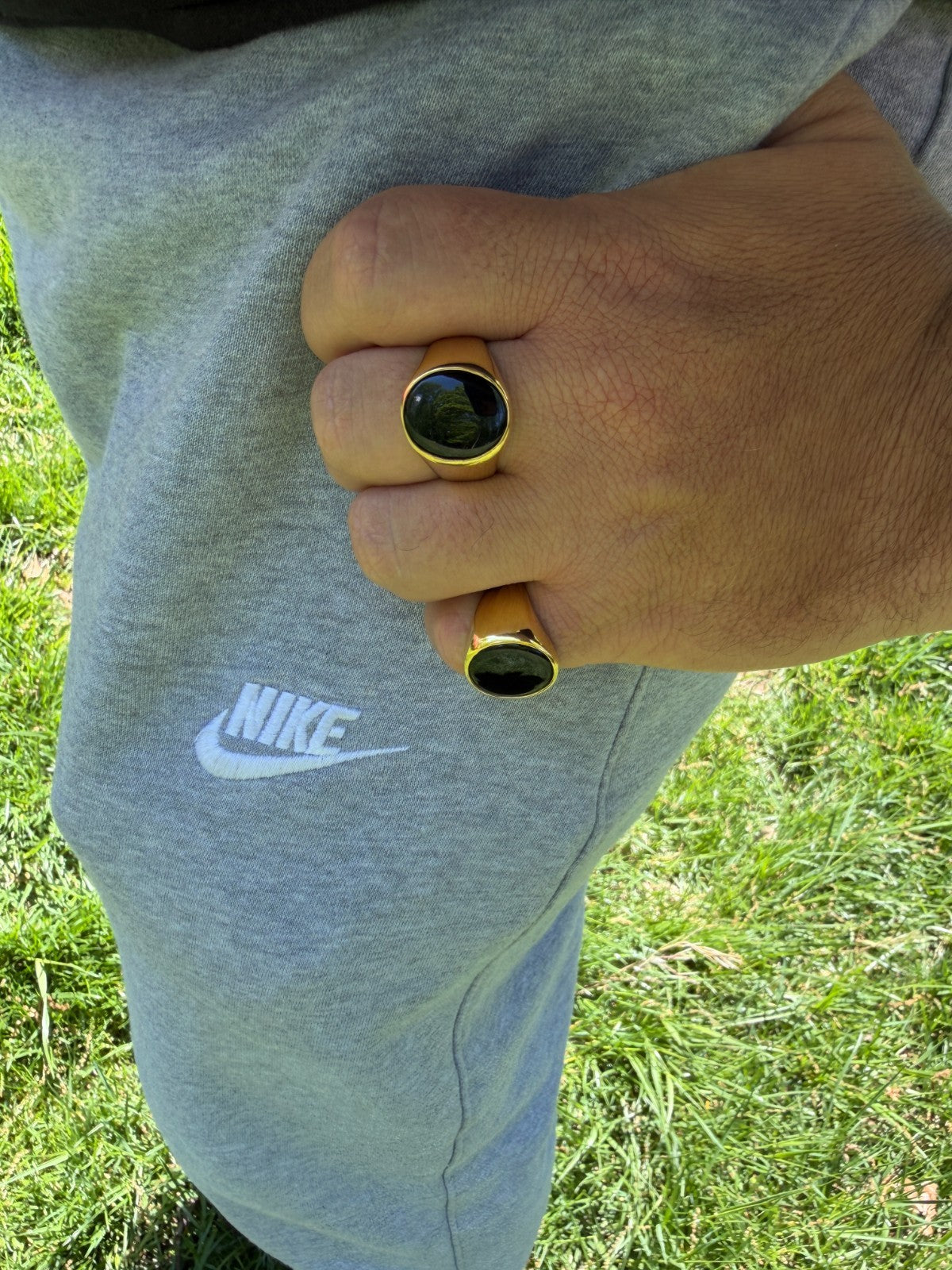 Shadow Boss Ring | 14k Gold Vermeil 925 Silver