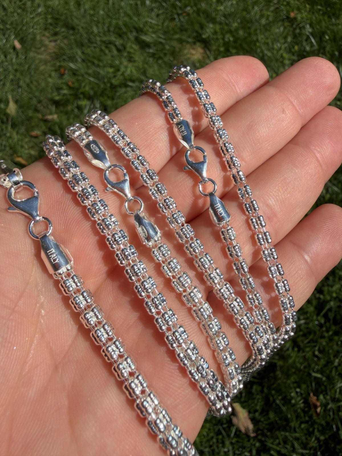 Ice Link Chain Necklace | 925 Sterling Silver