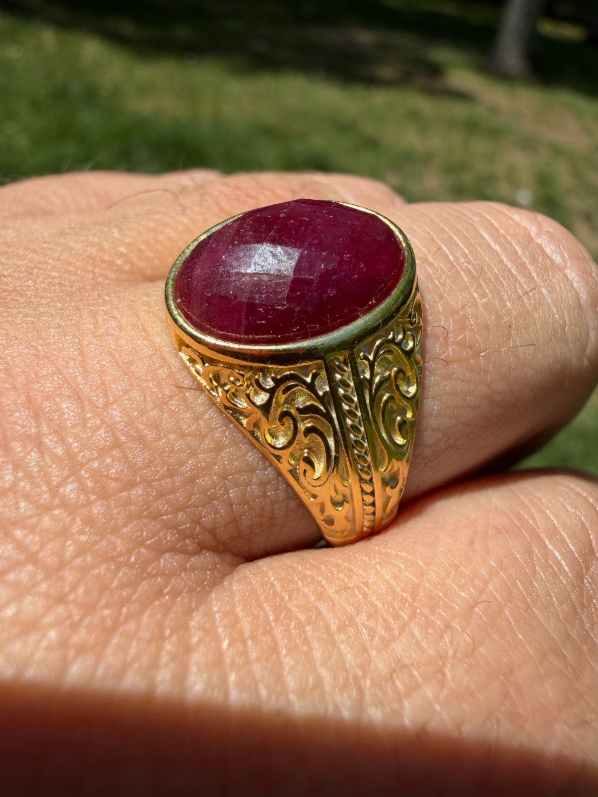 Columbian King Ring | 14k Gold Vermeil 925 Silver