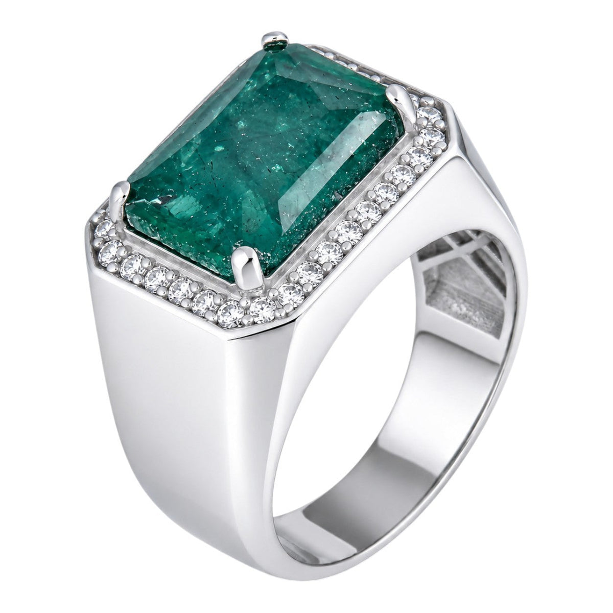 Moissanite Fortress Ring | 925 Silver