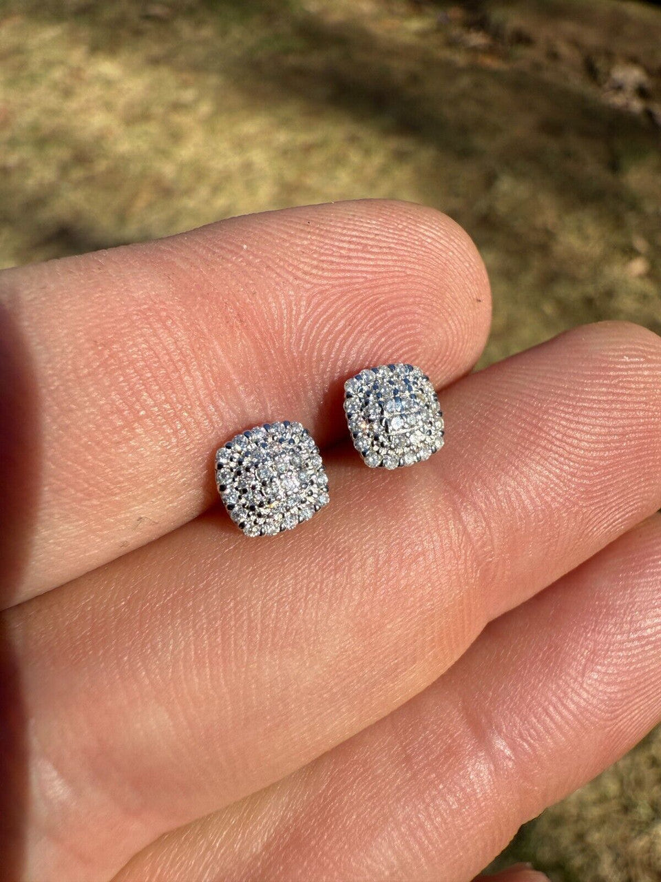 Moissanite MC Iced Out Earrings | 925 Silver
