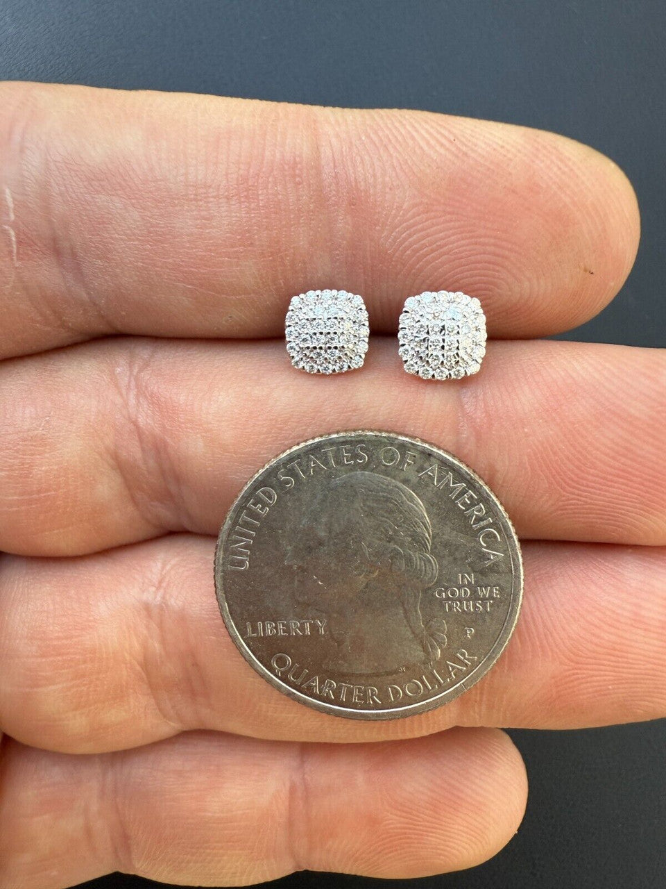 Moissanite MC Iced Out Earrings | 925 Silver