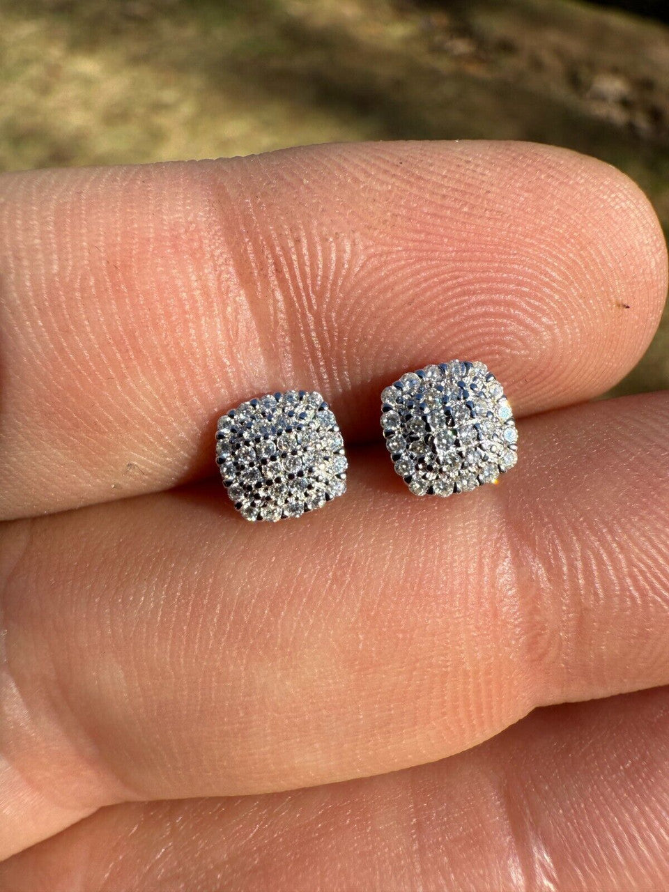 Moissanite MC Iced Out Earrings | 925 Silver