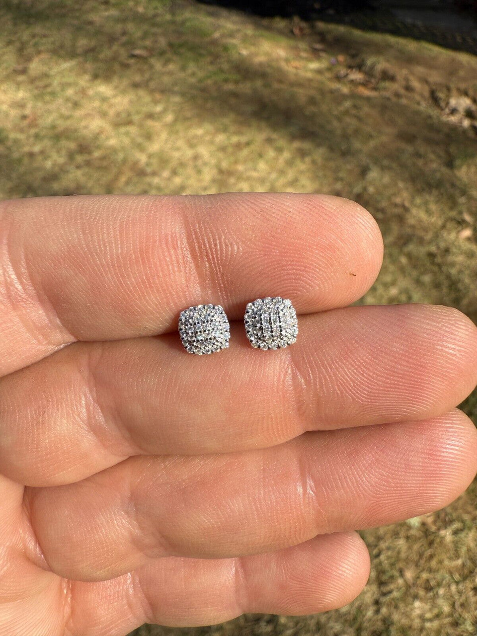 Moissanite MC Iced Out Earrings | 925 Silver