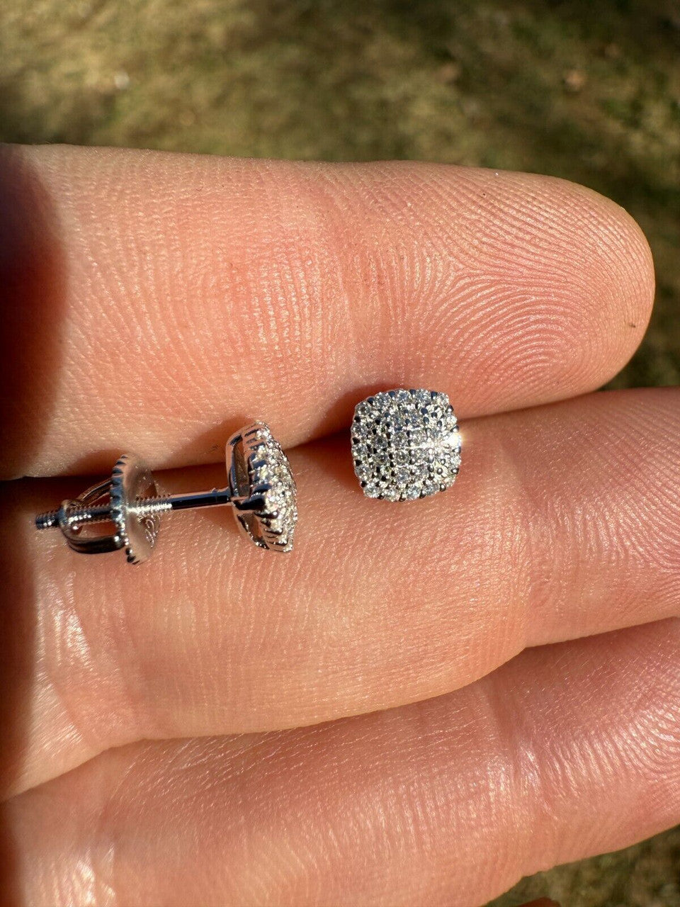 Moissanite MC Iced Out Earrings | 925 Silver