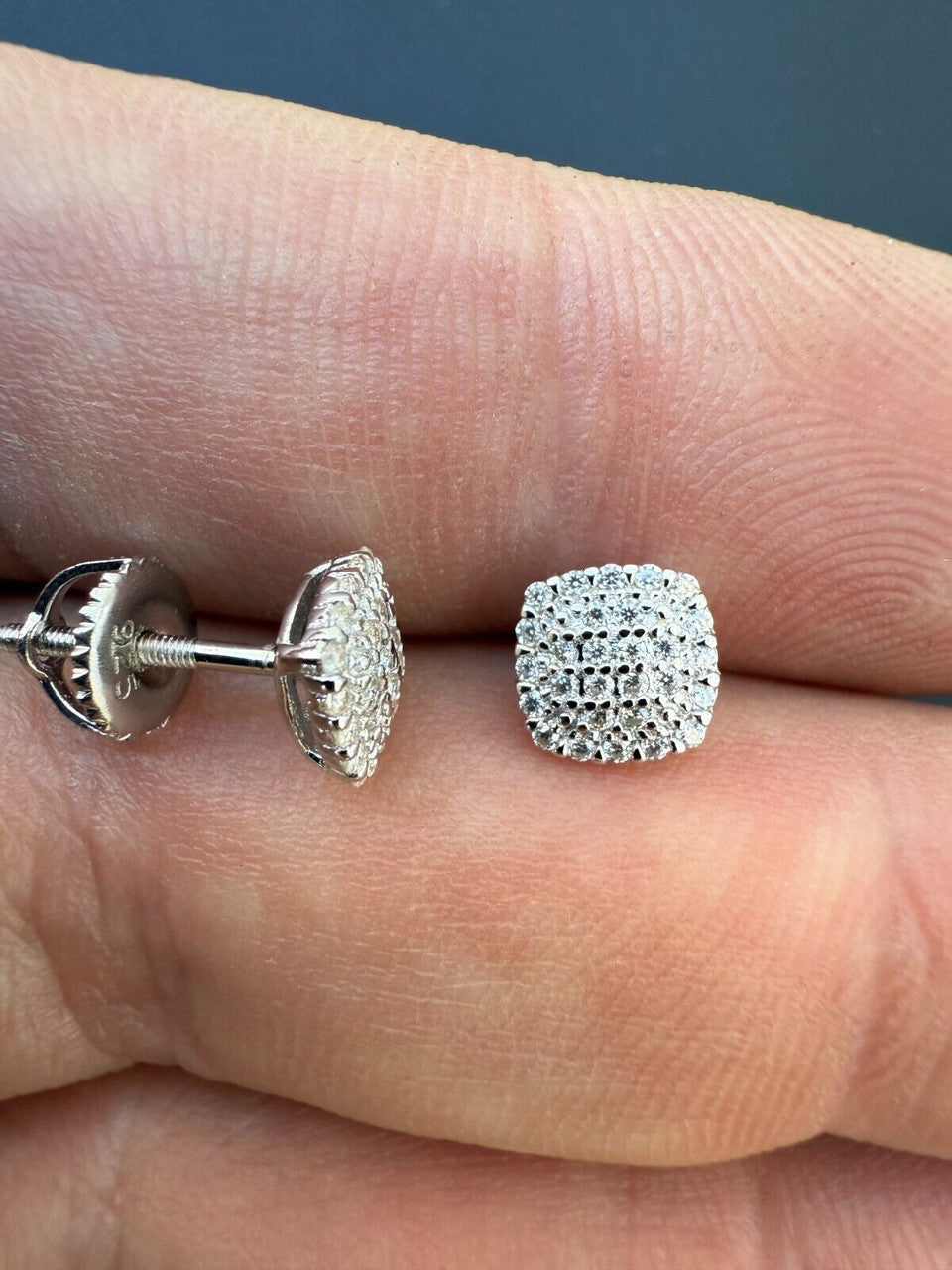 Moissanite MC Iced Out Earrings | 925 Silver