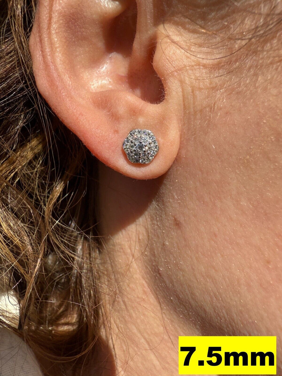 Micropave Cluster Iced Out Earrings | 925 Silver | CZ