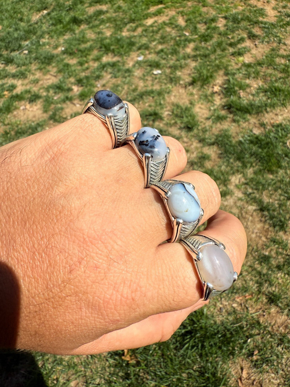 Classic Stone Eye Ring | 925 Silver Oxidized