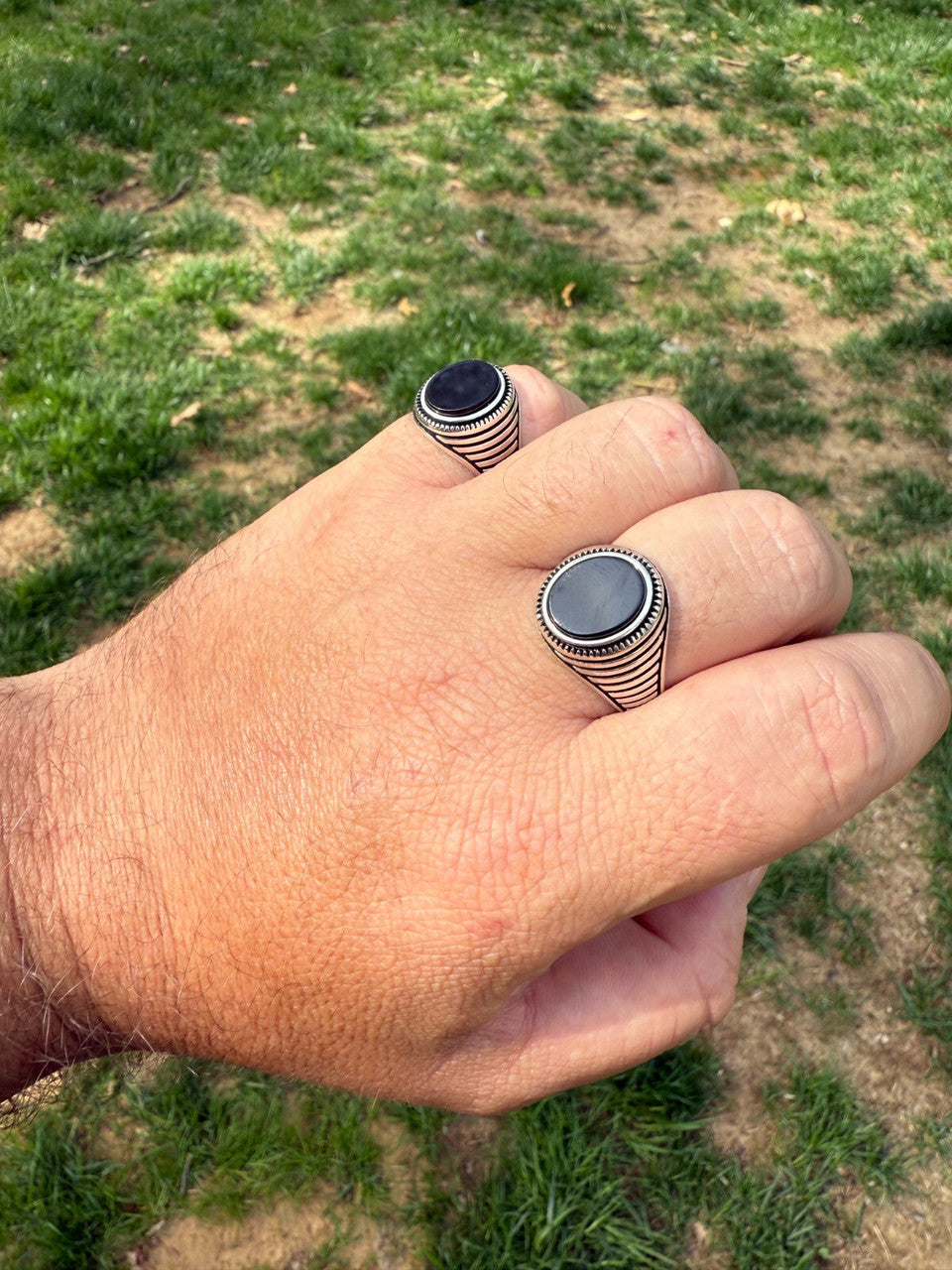 Night Sky Ring | 925 Silver Oxidized